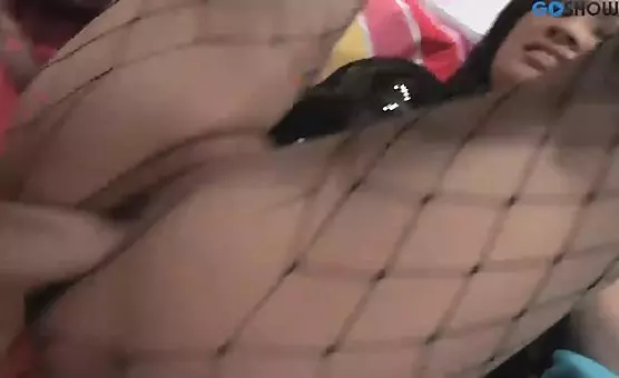 Boots Fishnets Fetish HighPaced Penetration and Facial Orgasm